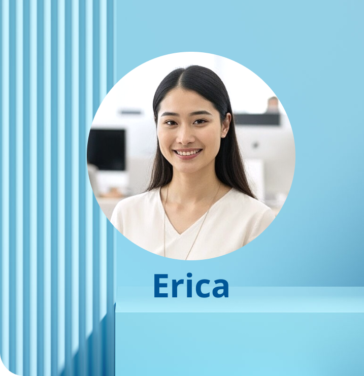 Erica who is employed