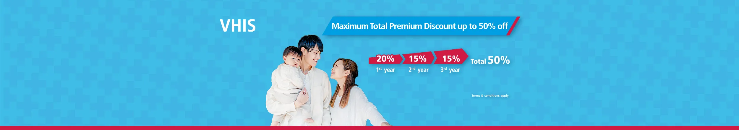 Maximum Total Premium Discount up to 50% off - banner image